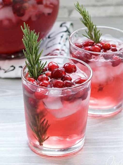 Festive Cranberry Prosecco Spritzer