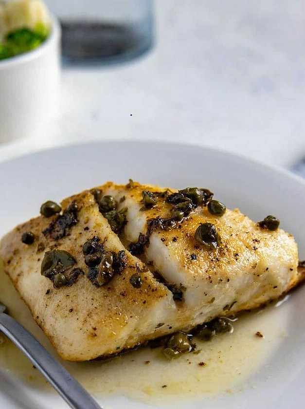 Pan-Seared Red Snapper with Lemon Caper Zest