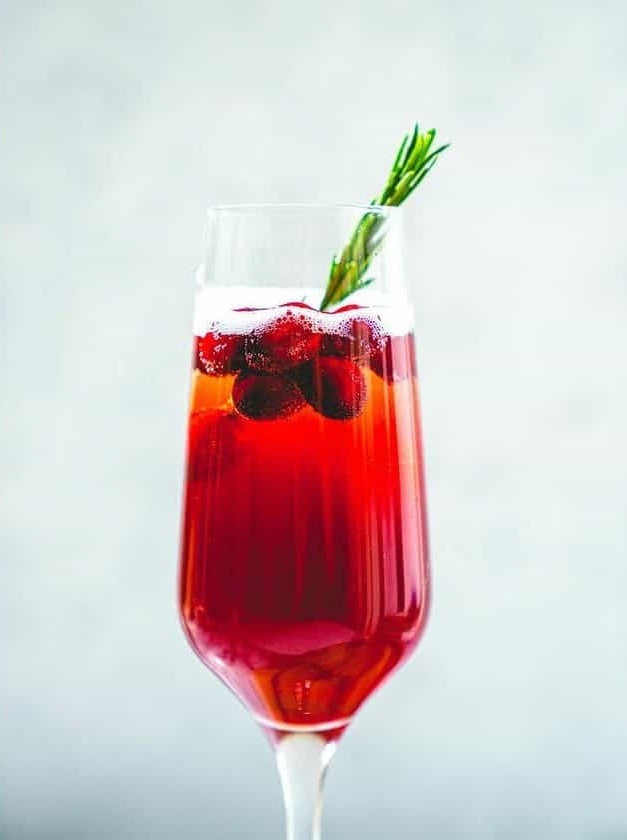 Cranberry Champagne Cocktail Delight