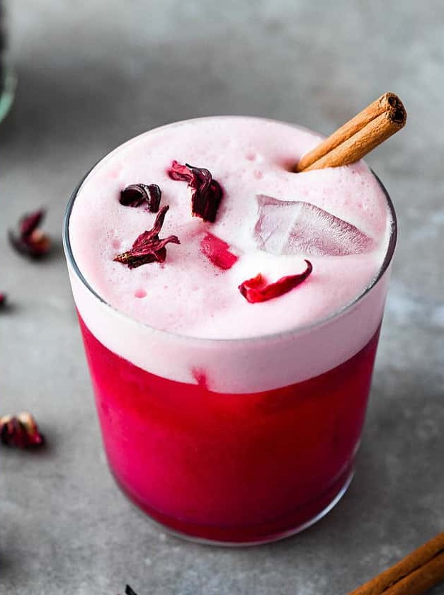 Festive Hibiscus Vodka Sour Delight