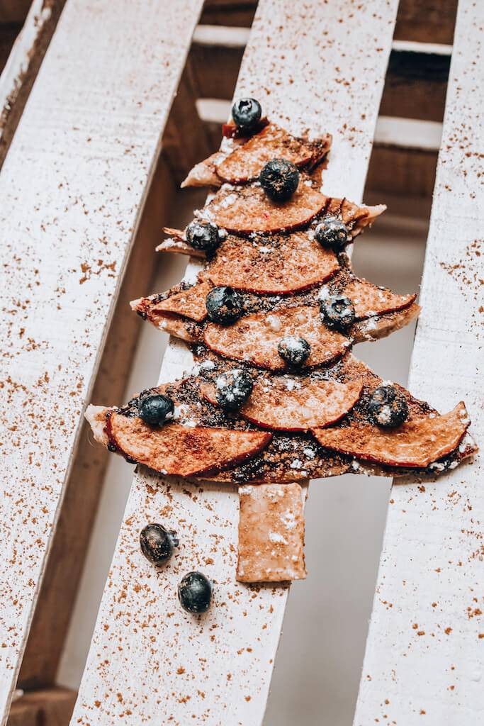 Blueberry Apple Pie Christmas Tree Delight