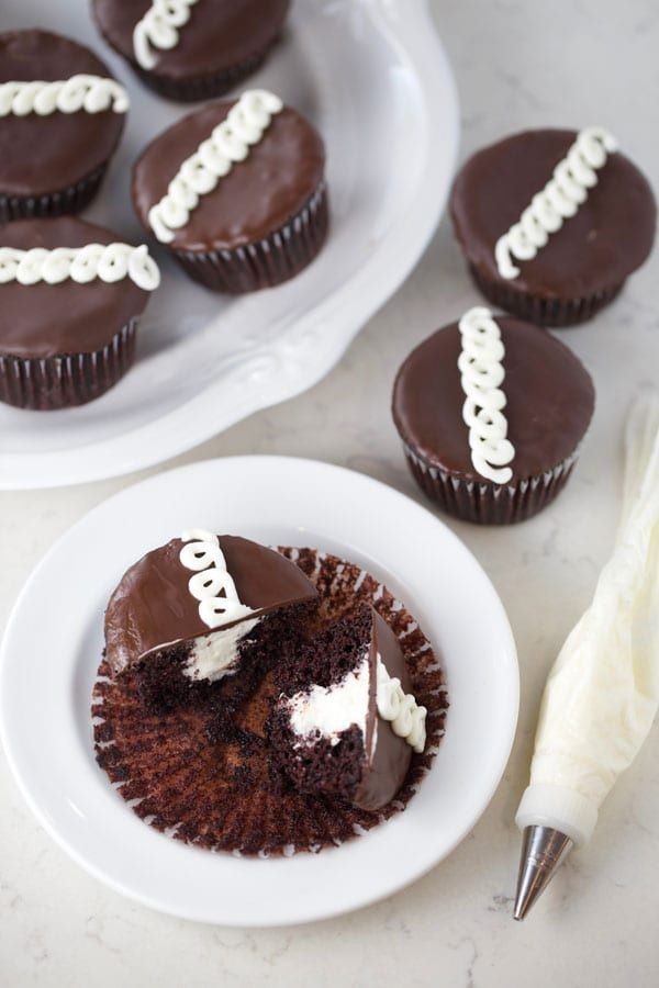 Coconut Cream Filled Vegan Chocolate Cupcakes