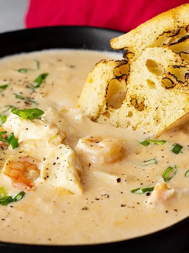 Seafood Soup with a Rich Twist