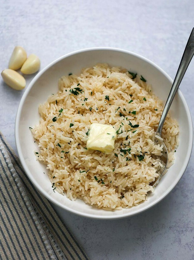 Garlic Rice with Melted Butter