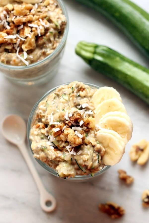 Zucchini Banana Oatmeal Bowl Delight