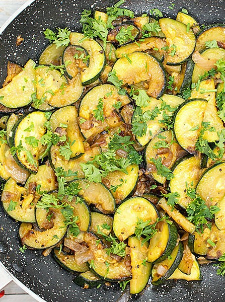 Savory Sauteed Zucchini with Caramelized Onions