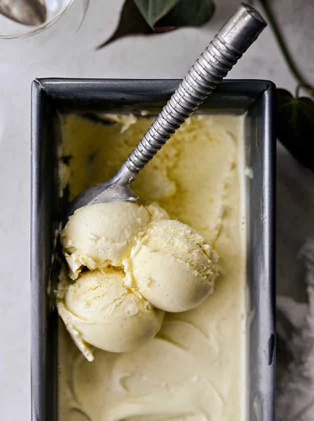 Vanilla Bean Gelato Made at Home