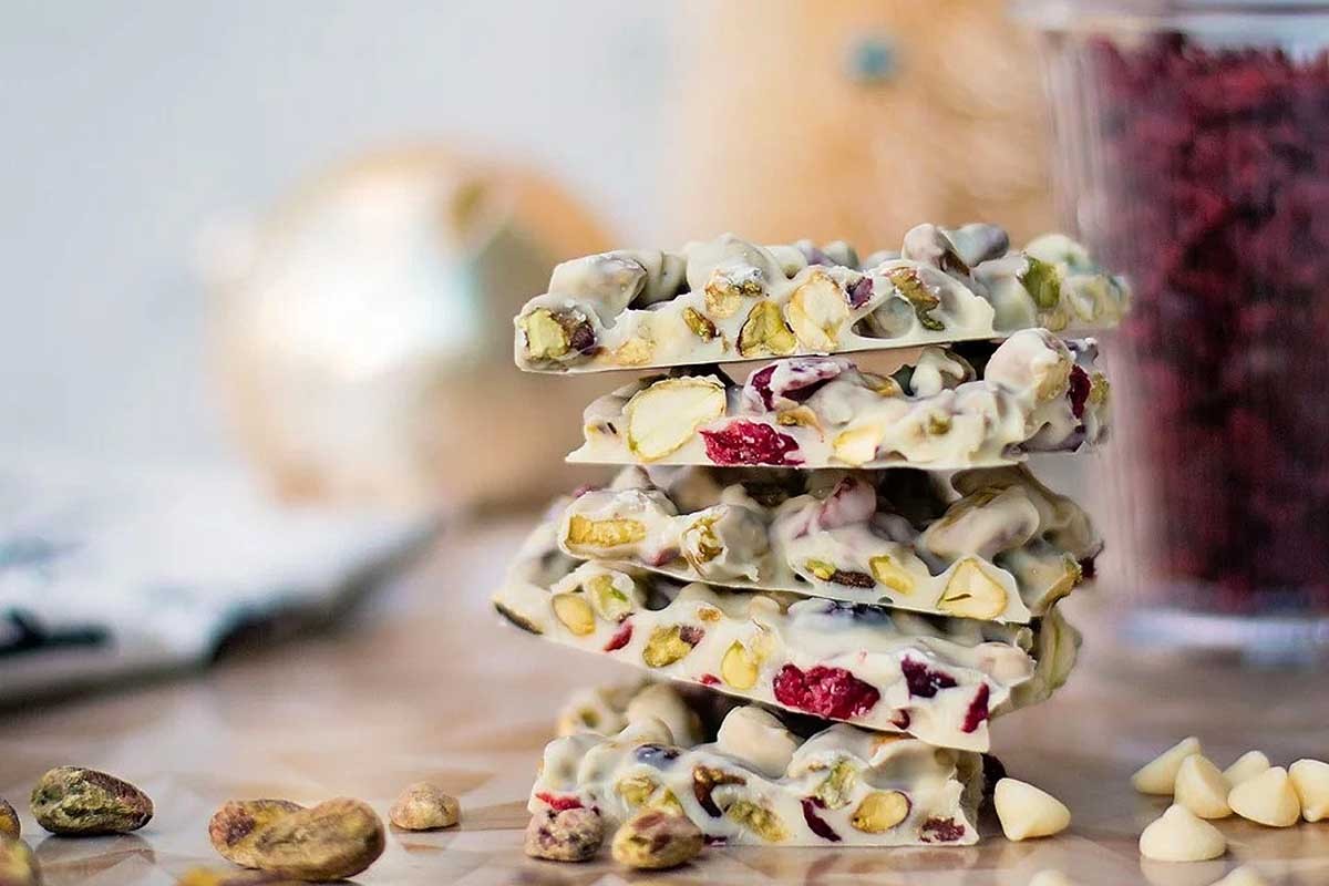 Pistachio Cranberry White Chocolate Delight