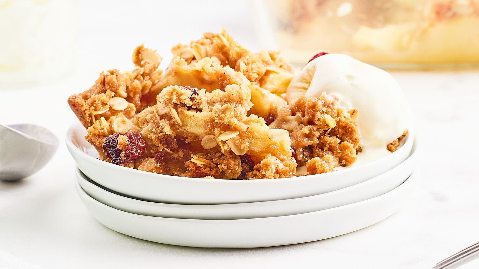 Oat-Infused Cherry Apple Crisp Delight