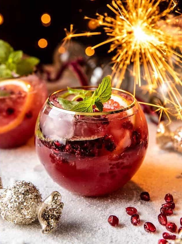 Festive Red Sparkler Cocktail Recipe