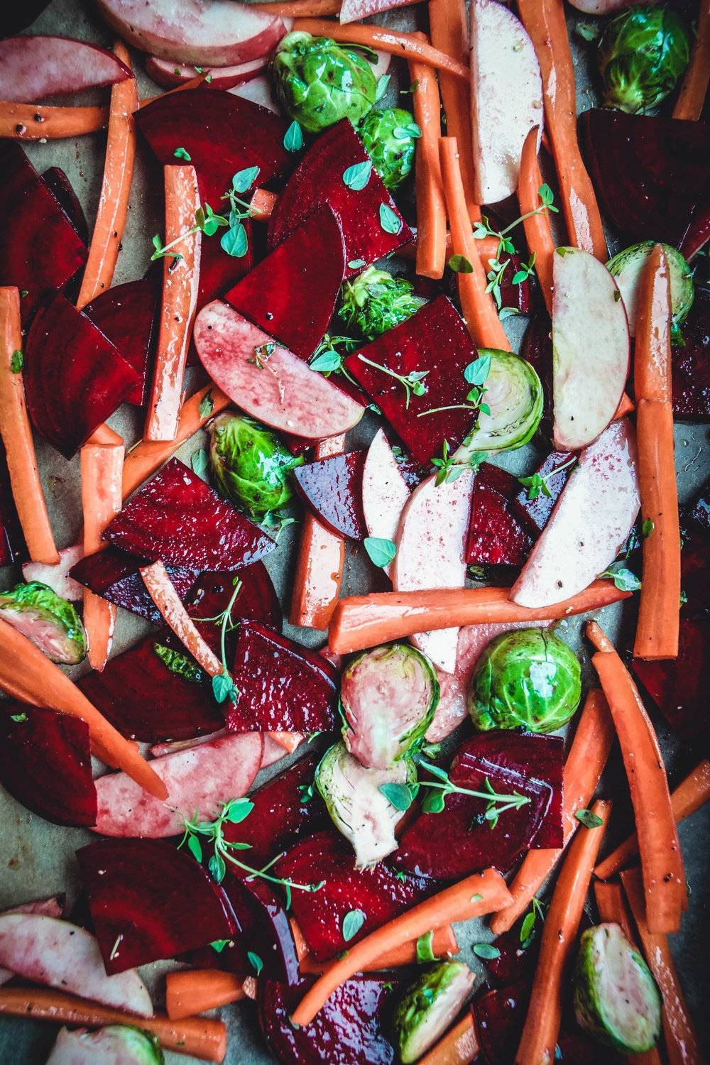 Sweet Maple Glazed Winter Vegetables