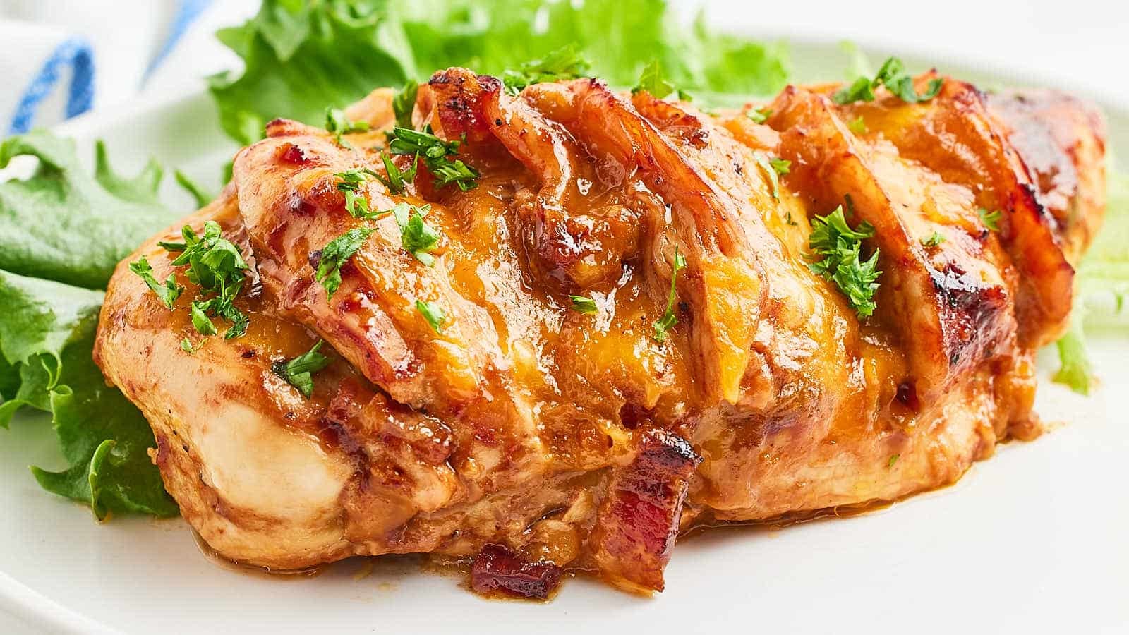 BBQ Chicken Delight with Crispy Bacon