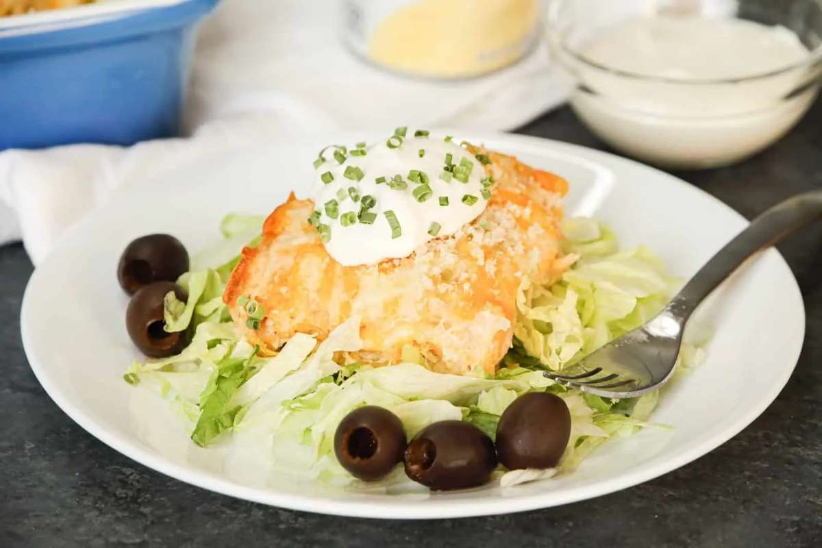 Green Chile Chicken Enchiladas in a Snap