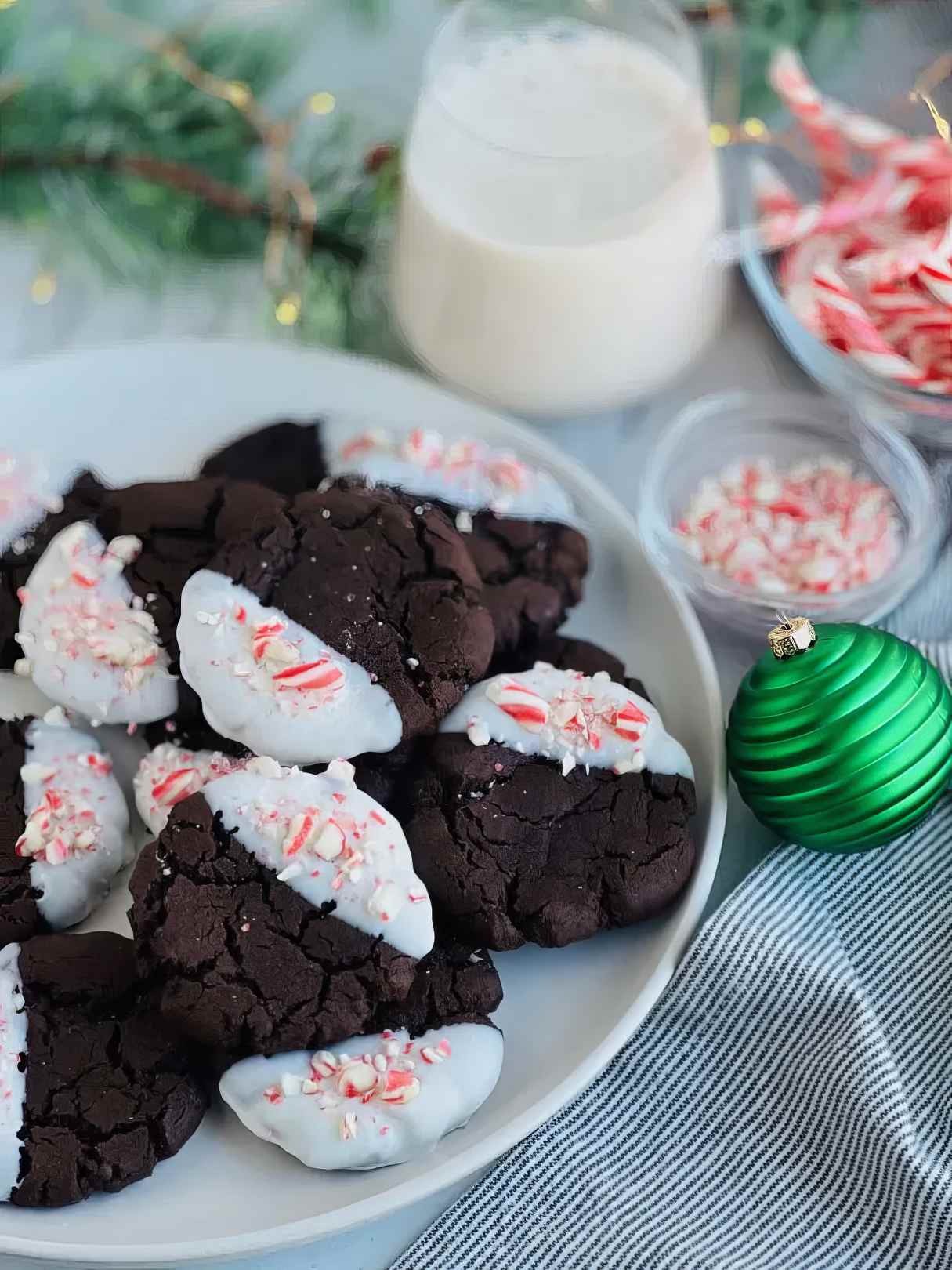 Chocolate Peppermint Cookies for Festive Delights