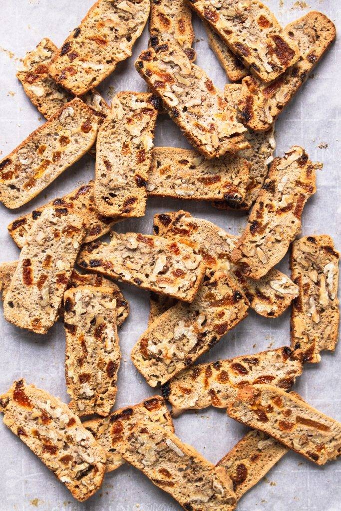 Walnut Vegan Biscotti for Coffee Lovers