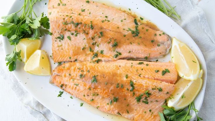 Mediterranean-Style Pan-Seared Trout with Tzatziki Sauce