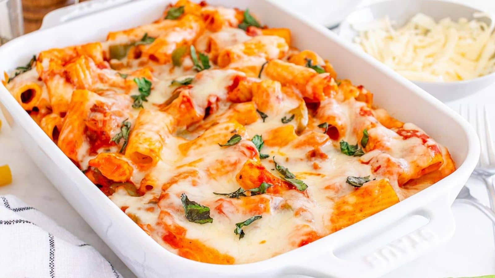 Cheesy Meat Pasta Bake