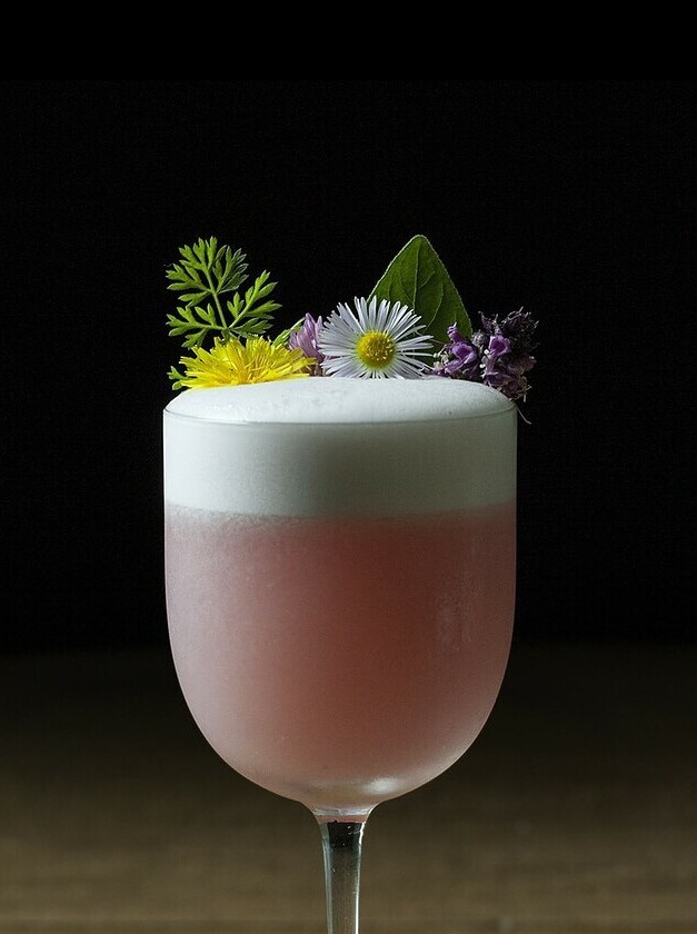 Floral Gin Frenzy in a Glass