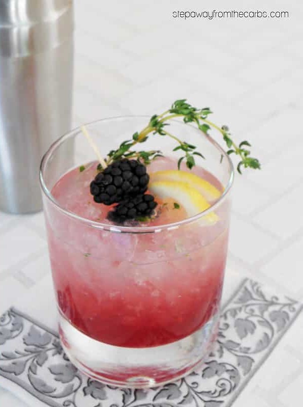 Thyme-Scented Blackberry Gin Spritzer