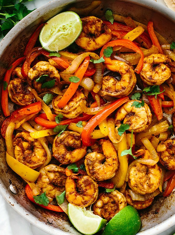Spicy Shrimp Fajita Delight