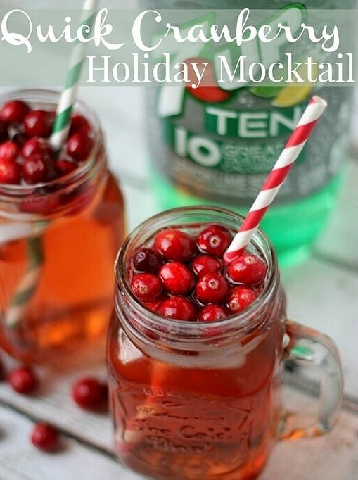 Gingered Cranberry Vodka Sparkler
