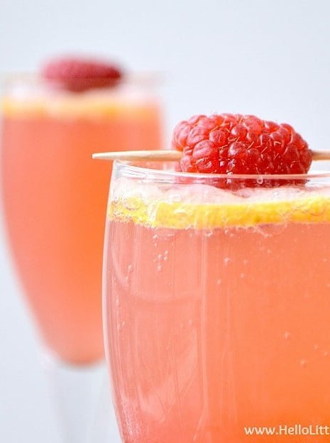 Raspberry Sparkle: A Twist on the Classic French 75