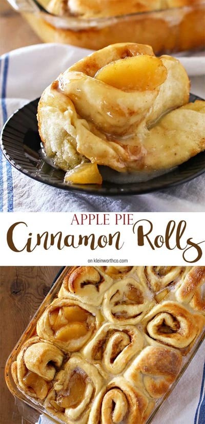 Cinnamon Rolls with Apple Pie Filling