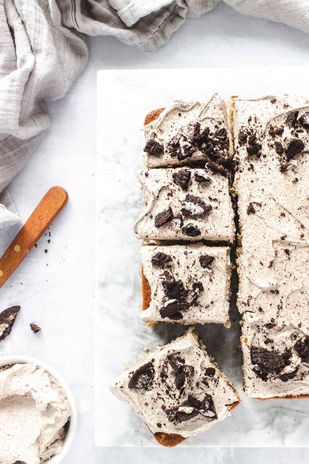 Soft-Baked Cookies and Cream Delight Cake