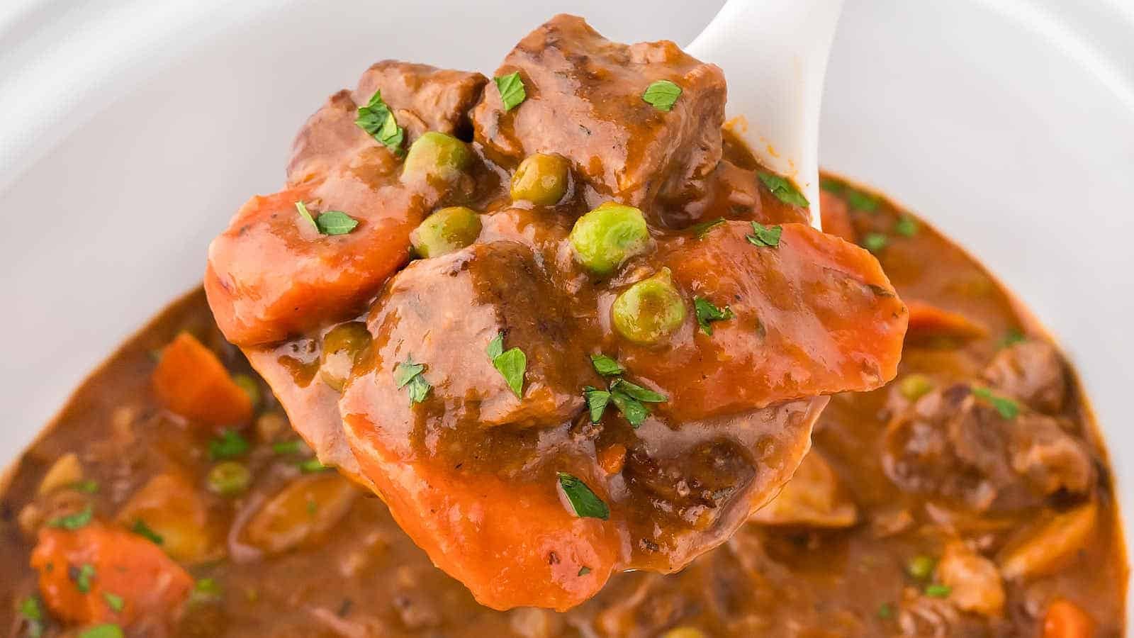 Easy Comforting Crockpot Beef Stew Recipe