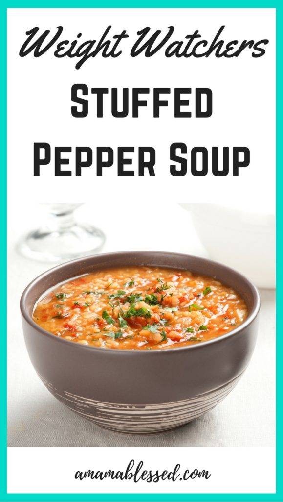 Slow Cooker Stuffed Pepper Soup for Weight Loss