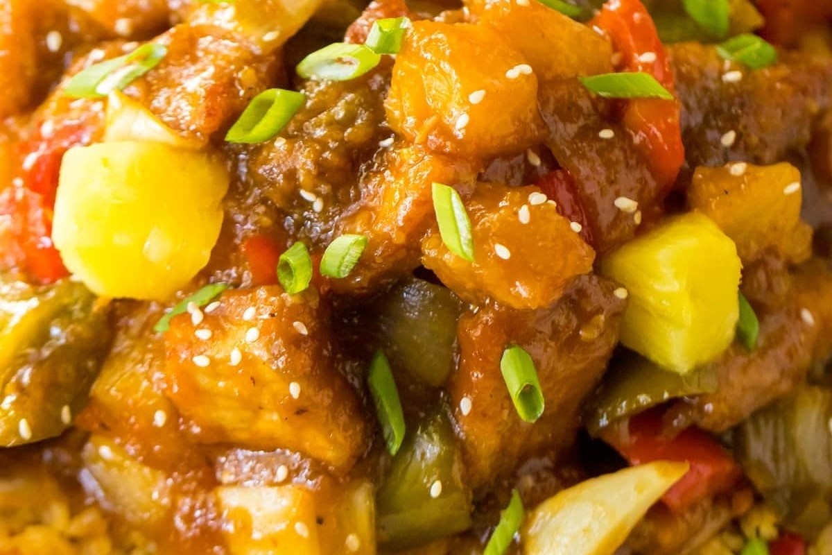 Easy Crockpot Pork in Sweet and Savory Sauce