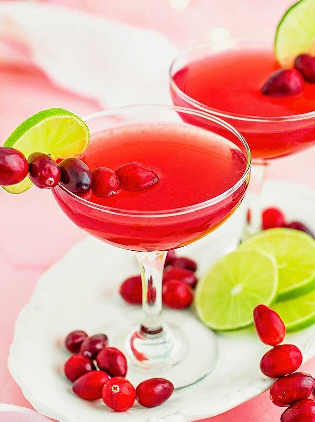 Cranberry Vodka Spritzer for Holiday Cheer