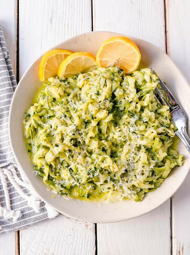 Creamy Shredded Zucchini Parmesan Delight