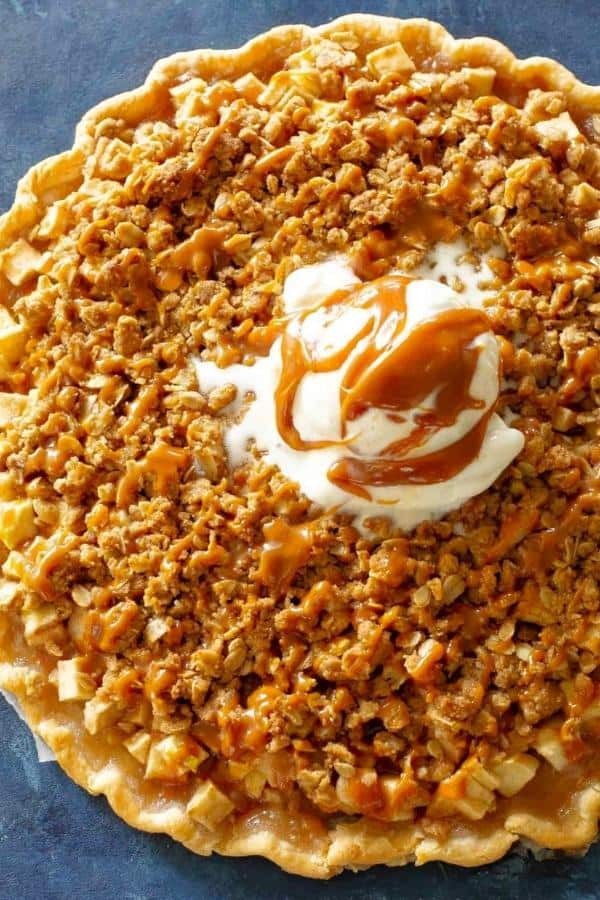 Sweet Pizza Twist: Caramel Apple Pie