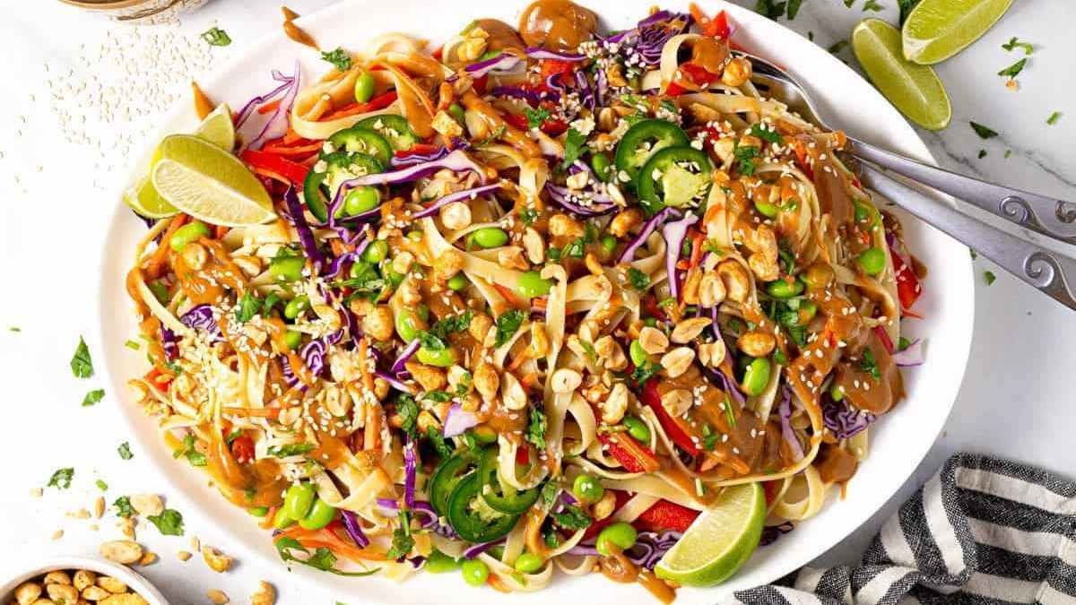 Vegan Peanut Noodle Delight in Minutes