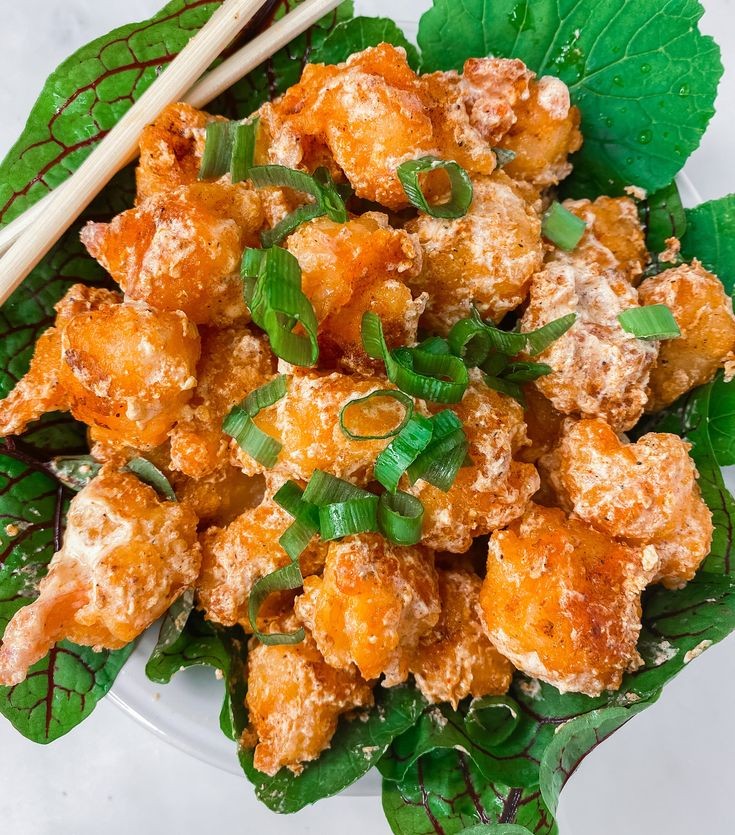 Crispy Baked Rock Shrimp with Spicy Sauce