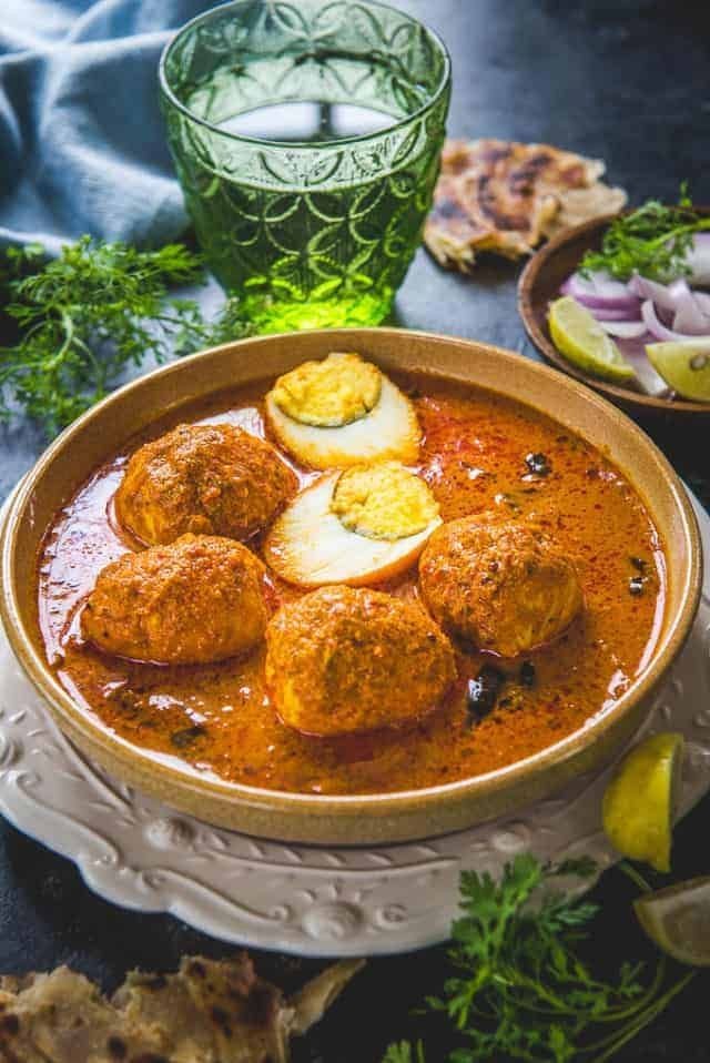 Green Harissa Baked Eggs with Crispy Naan