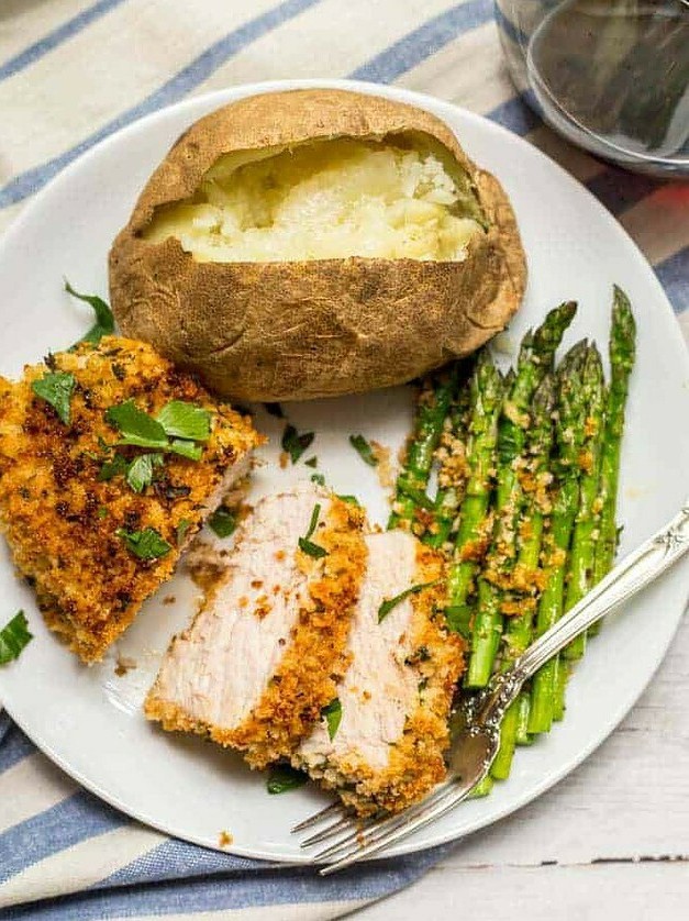 Breaded Oven-Baked Pork Chops Delight