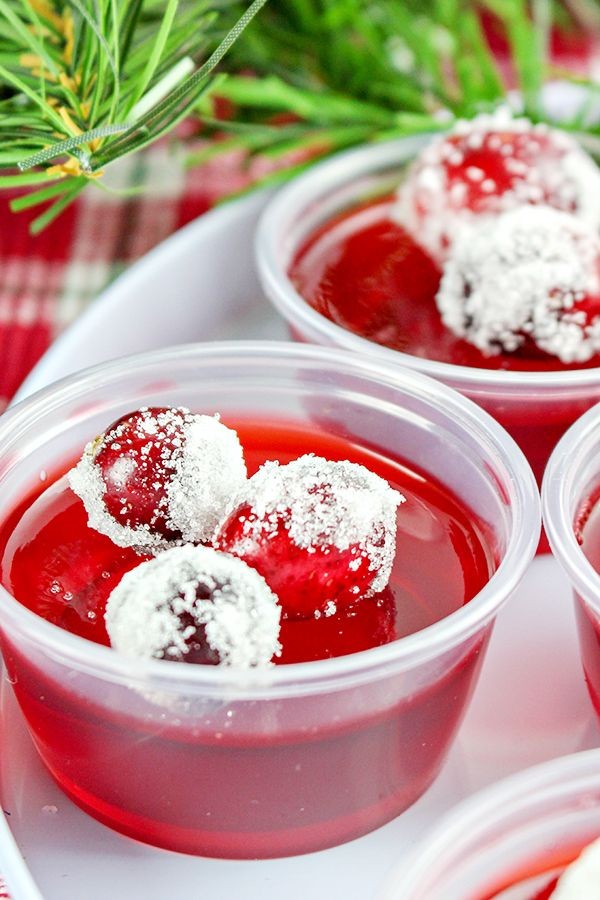Chocolatey Cake Batter Shots with Holiday Cheer