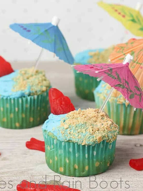 Summer Ocean Cupcakes
