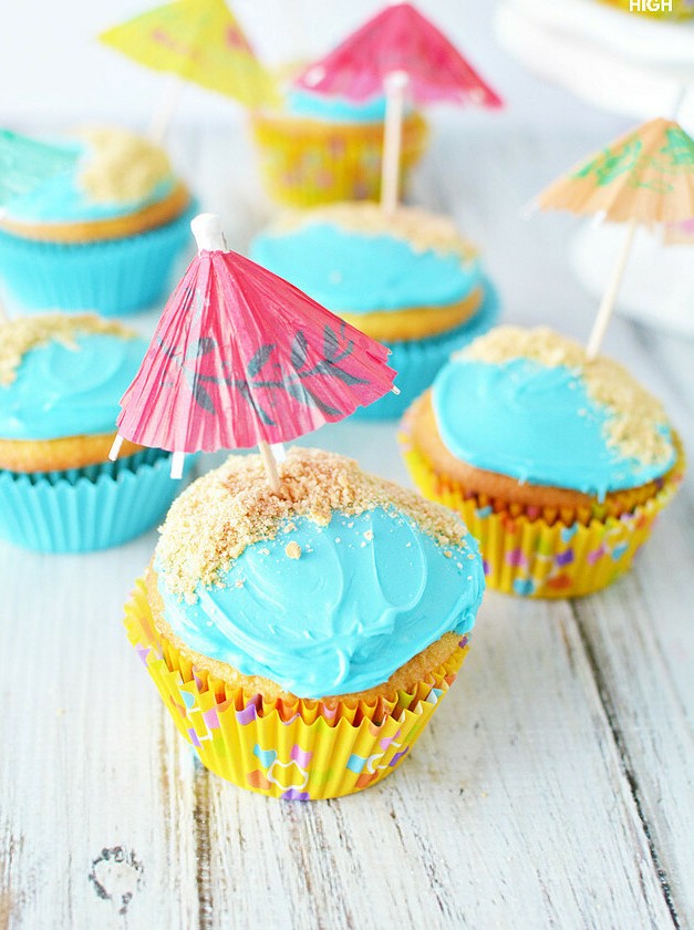 Beachy Keen Birthday Cupcake Treats