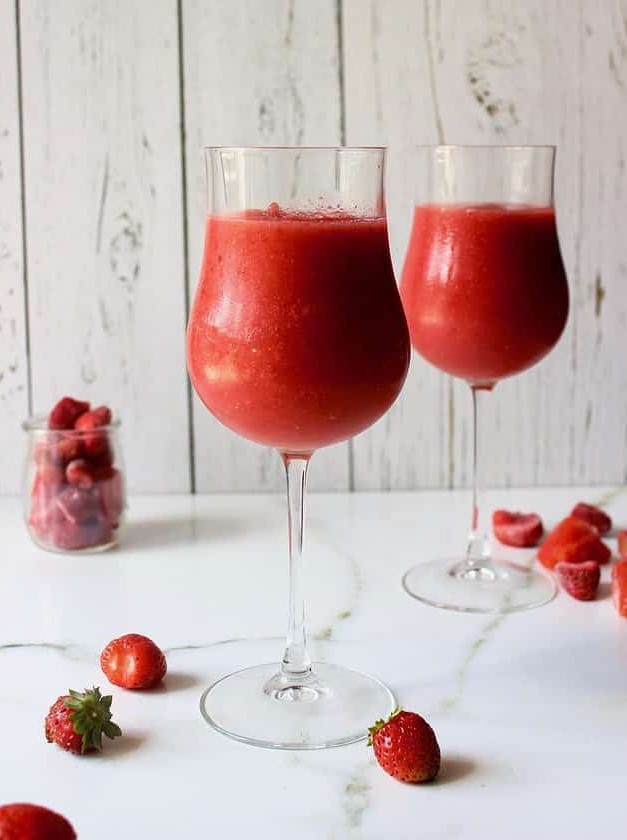 Strawberry Watermelon Ouzo Slush