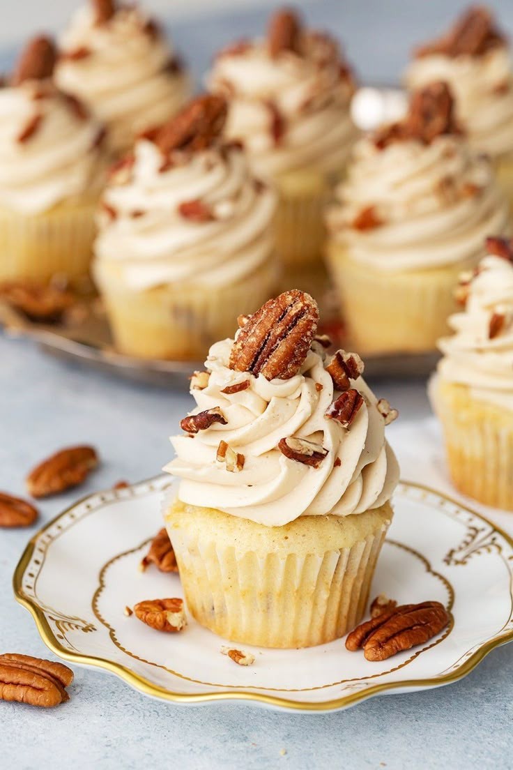 Sweet Potato Pie Cupcakes for Fall