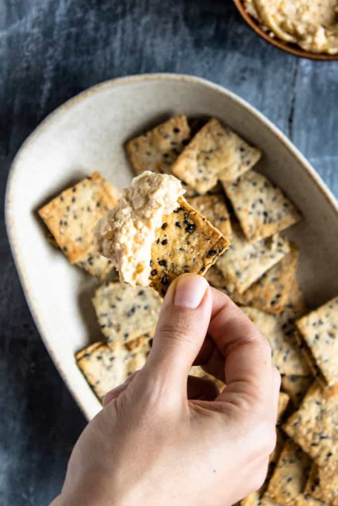 Sesame Crunch Snack Crackers at Home