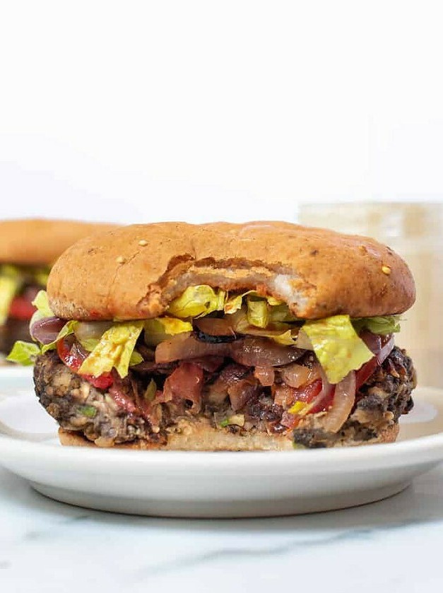 Mushroom Bean Burger for Meatless Delights