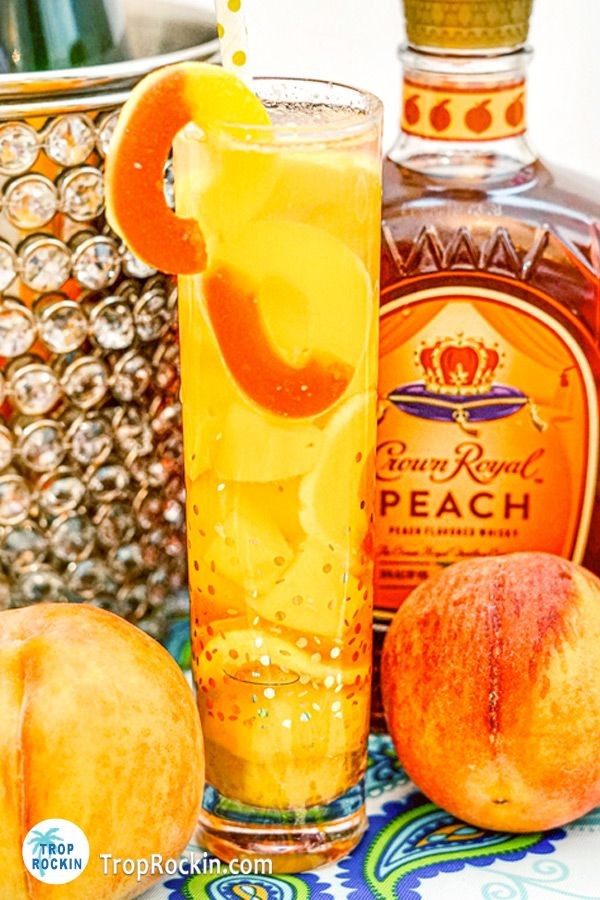Refreshing Summer Peach Crown Royal Slush