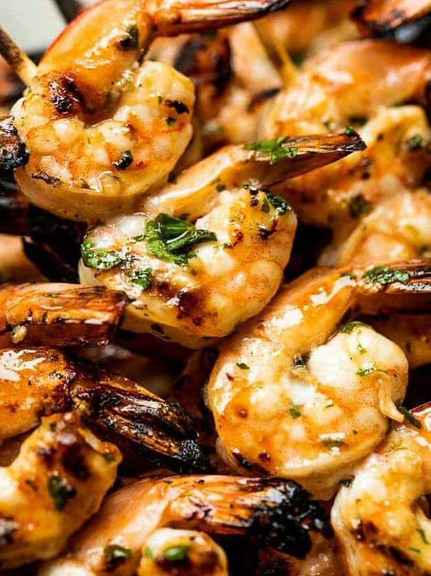 Shrimp Skewers with Citrus Garlic Flavor