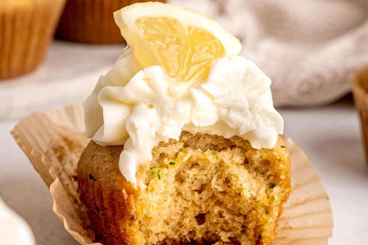 Zesty Lemon Cupcakes with Hidden Greens