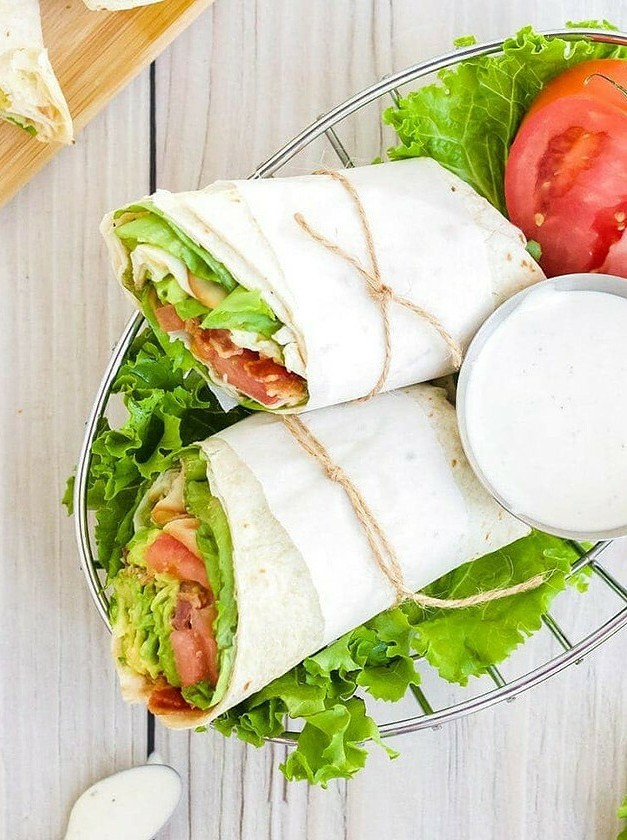 Turkey BLT Wrap Delights