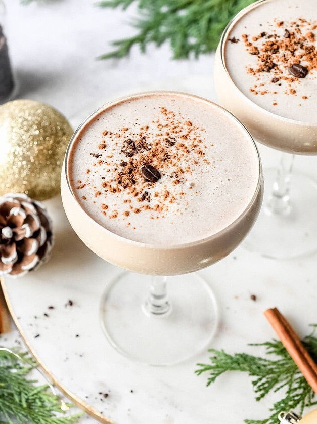 Rum-Infused Eggnog Coffee Cocktail